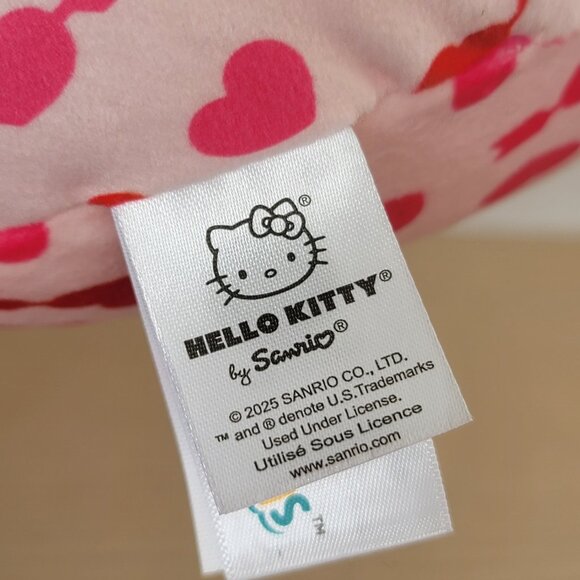 Squishmallows Hello Kitty Angel Valentine's 2025 Pink Red Hearts Plush Toy 8 in - Picture 15 of 15